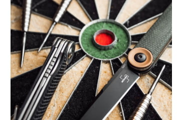 Image of Boker USA Boker Plus Kaizen Green Canvas Micarta Pocket Knife, 3.11 in, D2, Folding Blade, Micarta Handle, 01BO391