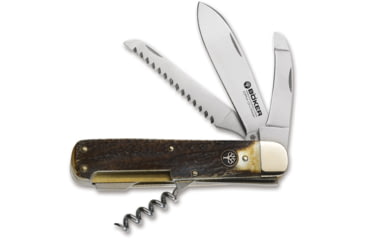 Image of Boker USA Hunting Quadro CPM Knife, Brown, Small, 110649