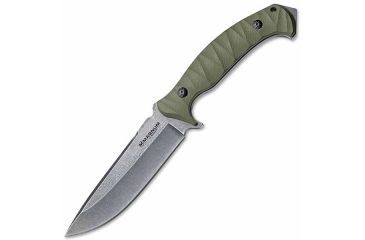 Image of Boker USA Magnum Persian Fixed Blade Knife,4.75in 440 Stainless,Green G10 Handle B-02LG115