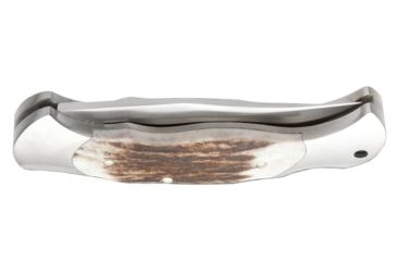 Image of Boker USA Stag Lock Blade Folding Knife, 3 1/8in 440C SS Blade, Silver, 112004ST