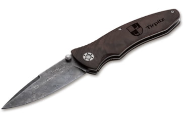 Image of Boker USA Tirpitz Damascus Wood Knife, Brown, Small, 110192DAM