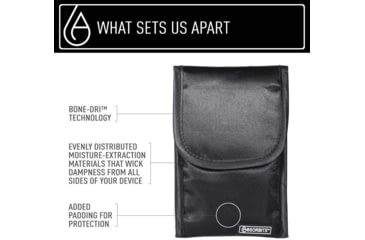 Image of BONE-DRI Small Electronics Rescue Pouch, Black, AP100BL
