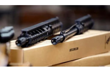 Image of Bootleg Inc AR-15 Low Profile Gas Block, 750 Dia, SBN Coating, Logo Lasered, Retail Packaging, Black, BP-AGB