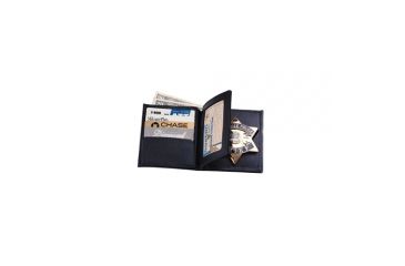 Image of Boston Leather Book Style Wallet Badge&amp; Id Ca - 175-S-4024