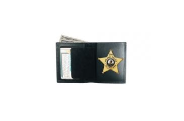 Image of Boston Leather Book Style With Wallet Badgecase - 150-000
