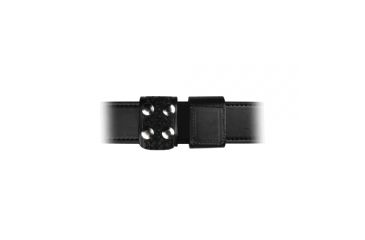 Image of Boston Leather Doub Wide Keeper With Nkl Snap Bw - 5496-3-BLK
