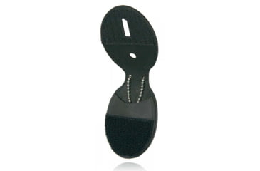 Image of Boston Leather Oval Badge Holder, Hook And Loop Closure - 5888DX-1