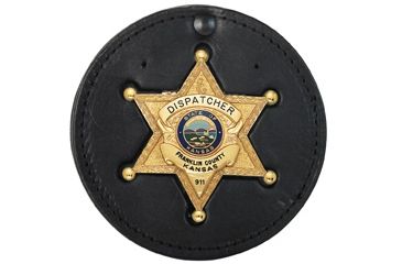Image of Boston Leather Swivel Badge Holder Withvelcro - 600-4120
