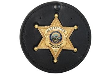 Image of Boston Leather Swivel Badge Holder Withvelcro - 600-5050