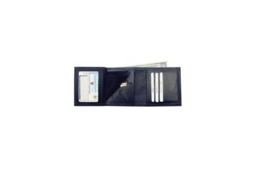 Image of Boston Leather Tri-fold Badge Walletwith Credit - 375-S-4020