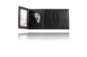Image of Boston Leather Tri-fold Wallet Badgecase - 375-S-5060