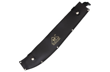 Image of BR Rinaldi 20.75in Machete, 16in, Natural Finish Spring Steel Blade, Stacked Leather Handle, 135