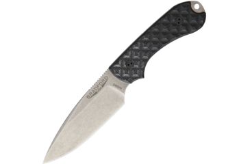 Image of Bradford Knives Guardian3 EDC Black Fixed Blade Knife, 3.5in, Stonewash, Black, G10 Handle BRAD01