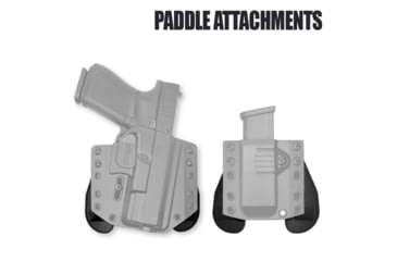 Image of Bravo Concealment BCA OWB Gun Holster, Glock 43,43x,43x MOS, Left Hand, Black, BC10-1034