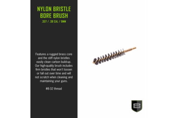 Image of Breakthrough Clean Technologies .357 Cal/.38 Cal/9mm Nylon Bristle Bore Brush, BT-357/38/9NBB