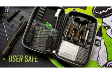 Image of Breakthrough Clean Technologies Shield Series Stainless Steel Rod Cleaning Kit, .30 Caliber &amp; 7.62mm, Black/Gray, BT-LEVA-AR10