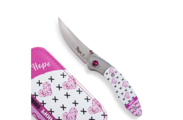 Image of Brighten Blades Hope Folding Knife w/ Case, 2.56in, 8Cr13MoV Stainless Steel, Clip Point, Multi, BB-104