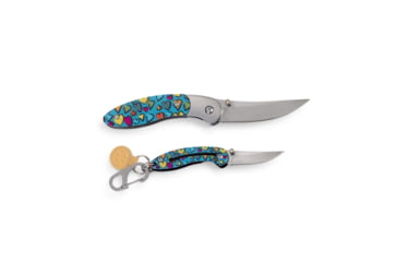 Image of Brighten Blades Love Keychain Folding Knife, 1.6in, 8Cr13MoV Stainless Steel, Clip Point, BB-120