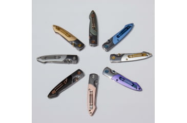 Image of Brighten Blades Rain Not So Heavy Metal Knife w/Case, 2.5in, 8Cr13MoV Stainless Steel, Drop Point, Gray, BB-137