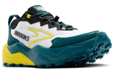 Image of Brooks Caldera 8 Trailrunning Shoes - Mens, Bit of Blue/Quince/Celestial, 10.0 US/Medium, 1104401D131.100