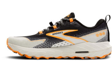 Image of Brooks Cascadia 18 Trailrunning Shoes - Mens, Black/Blue Wash/Orange, 10.5 US/Medium, 1104261D022.105
