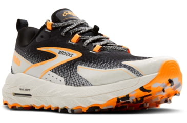 Image of Brooks Cascadia 18 Trailrunning Shoes - Mens, Black/Blue Wash/Orange, 10.5 US/Medium, 1104261D022.105