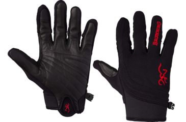 Image of Browning Bg Ace Shooting Gloves Large Black/red Trim