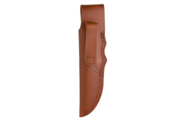 Image of Browning Buckmark Hunter Large Fixed Blade Knife, 3.625in, 440-C, Drop Point, Wood Handle, Split Grain Leather, 3220397