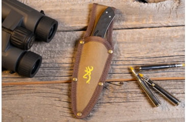 Image of Browning Primal Gut Tool Fixed Blade Knife, 3.125in, 8Cr13MoV, Gut, Polymer/Rubber Handle, Black, 3220424