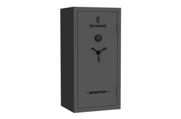 Image of Browning Safes Sporter SP23 Gun Safe, Electronical Lock, Hammer Gloss Gray, 23, SP23-HMRGLSGRY-MB-E