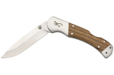 Image of Browning Sage Creek Large Folder Folding Knives, 3.5in, 9Cr14MoV Stainless Steel, Wood, 3220533