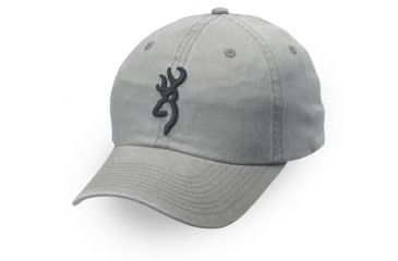 Image of Browning Shrike Twill Cap with 3-D Buckmark, Sage/Black, 308004541