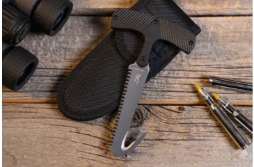 Image of Browning T-Handle Game Reaper Saw, 3.75in, 5Cr15MoV, Saw, Contour-Molded Composite Handle, Black, 322926