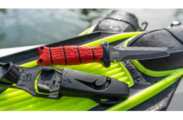 Image of Bubba Blade Blunt Scout Knife, 4in, Ti-N Coated Blade, 9in, Textured Handle, 1107809