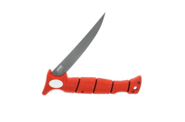 Image of Bubba Blade Tapered Flex Folding Fishing Knife, 7in, TiN-Coated High Carbon Stainless Blade, 8in, Rubber Handle, 1112554