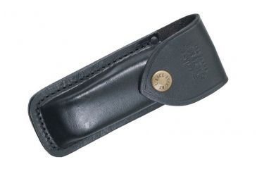 Image of Buck Knives Auto Folding Hunter  Genuine Leather Sheath, Black 0110-05-BK10