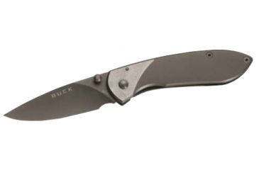 Image of Buck Knives Nobleman Titanium Coated Folding Knife, 2.63 in, Titanium, Drop Point, Titanium, Titanium Handle, 0327TTSB/5860