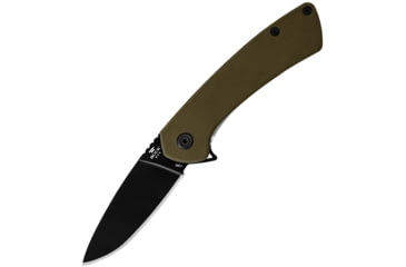 Image of Buck Knives 040 Onset Folding Knife, 3.38 in, 4.38 in Closed, S45VN, Black Cerakote Drop Point Blade, OD Green G10 Handle, 0040GRSB/13425