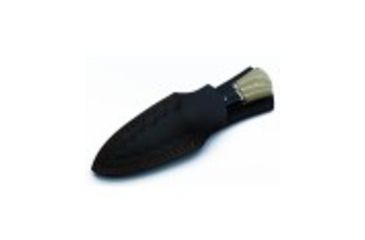 Image of BucknBear Boot Hunter Dagger Fixed Knife, Micarta/Bone Handle, Silver Blade, NSN N BNB15916