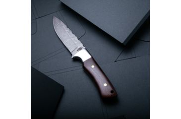 Image of BucknBear Drop Point Classic Hunter Fixed Knife, Silver  Blade, NSN N BNB137198