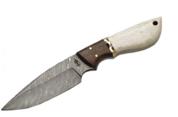 Image of BucknBear Drop Point Hunter Fixed Knife, Silver Blade, NSN N BNB134652