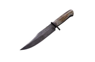 Image of BucknBear Kings Stag Bowie Fixed Knife, Silver Blade, NSN N BNB123213