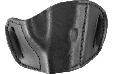 Image of Bulldog Cases &amp; Vaults Molded Leather Belt Slide Holster - Small, Black MLB-S