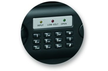 Image of Bulldog Cases &amp; Vaults 7x12x10 Standard Pistol Vault w/ Digital Lock- Black BD1050