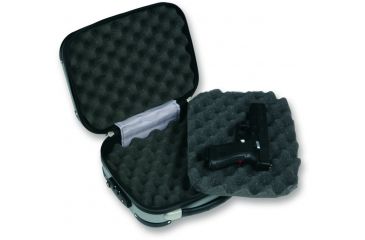 Image of Bulldog Cases &amp; Vaults 9x12x5in. Molded Double Pistol Case, Gray w/ TSA Lock BD580