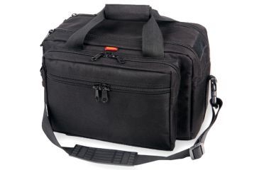 Image of Bulldog Cases &amp; Vaults X-Large Deluxe Range Bag, Black w/ Pistol Rug BD905