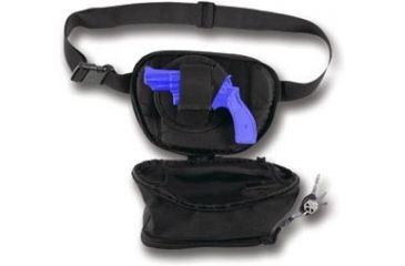 Image of Bulldog Cases &amp; Vaults Fanny Pack Holster - Black with Black Trim, Medium BD860