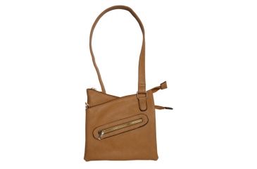 Image of Bulldog Cases &amp; Vaults Cross Body Series Concealed Carry Purse Tan