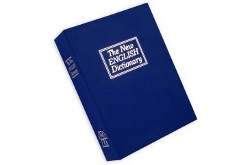 Image of Bulldog Cases &amp; Vaults Deluxe BLUE Diversion Book Safe w/ combo lock and foam interior Exterior Size 10.6in x 7.7in x 2.5in Interior Size 9.3in x 6.7in x 2in BD1180