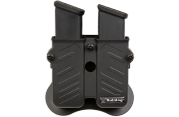 Image of Bulldog Cases &amp; Vaults Max Multi-Fit Polymer Double Magazine Holder, Fits most semi-automatic single and double stack magazines, Black, MX-M